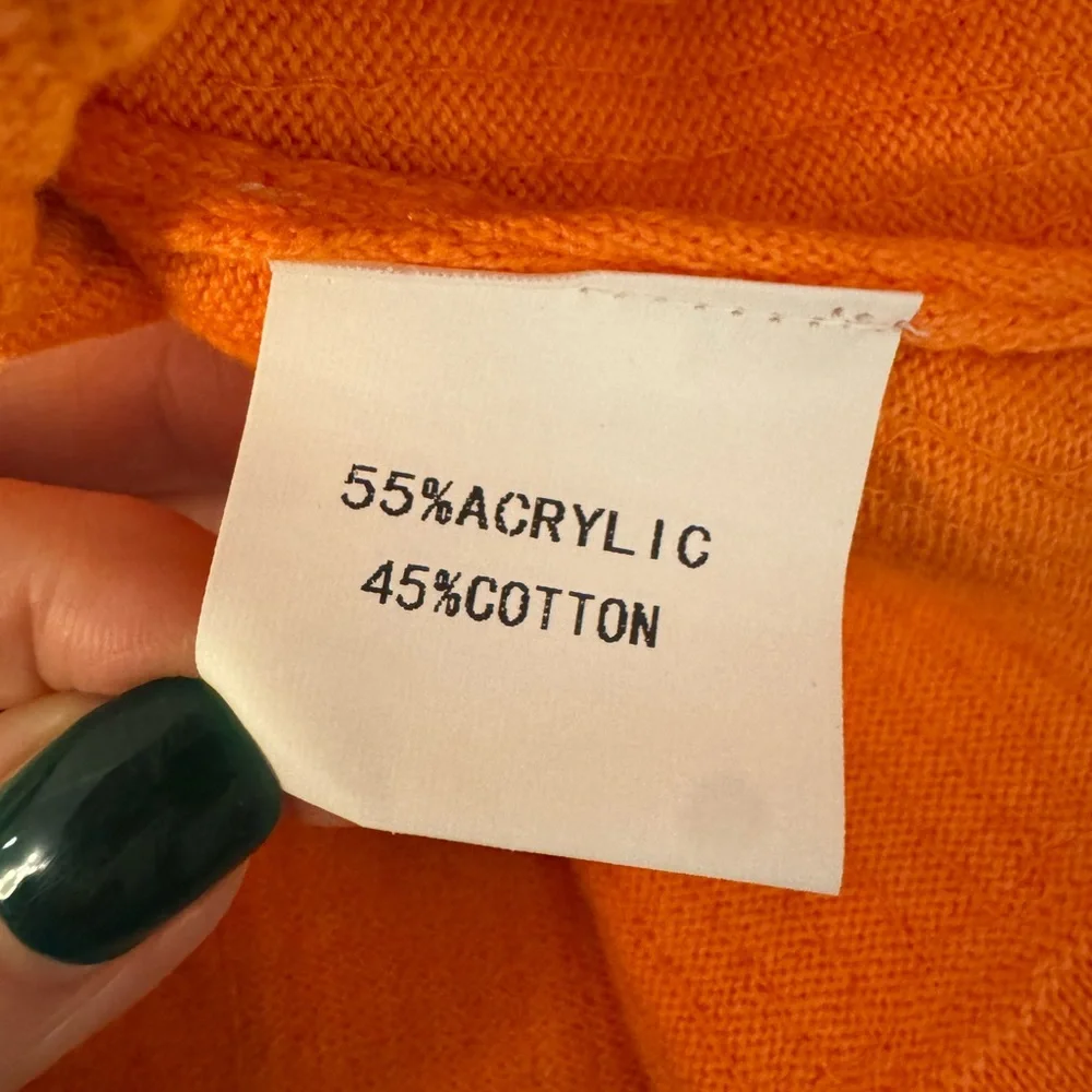 New! QUEEN OF SPARKLES Orange Full Sequin Mini Skirt